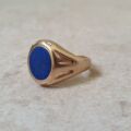 Lapis Lazuli Signet Ring in 9ct Gold
