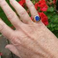 Lapis Lazuli Signet Ring in 9ct Gold