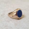 Lapis Lazuli Signet Ring in 9ct Gold