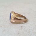 Lapis Lazuli Signet Ring in 9ct Gold