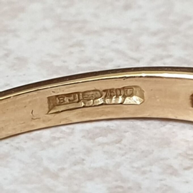 Emerald and Diamond Stacking Band in 18ct Gold