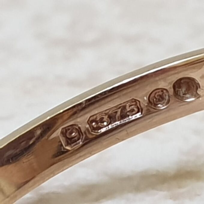 Synthetic Spinel Solitaire Ring in 9ct Gold