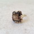 Smoky Quartz Ring in 9ct Gold