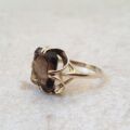 Smoky Quartz Ring in 9ct Gold