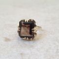 Smoky Quartz Ring in 9ct Gold