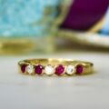 Ruby Stacking Band in 9ct Gold