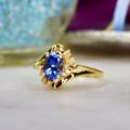 Tanzanite and Diamond Ring in 18ct Gold