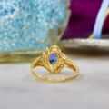 Tanzanite and Diamond Ring in 18ct Gold