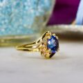 Tanzanite and Diamond Ring in 18ct Gold