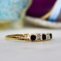 Sapphire and Diamond Ring in 9ct Gold