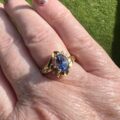 Tanzanite and Diamond Ring in 18ct Gold