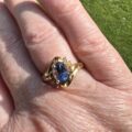 Tanzanite and Diamond Ring in 18ct Gold