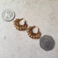 Italian Ornate Earrings in 9ct Gold