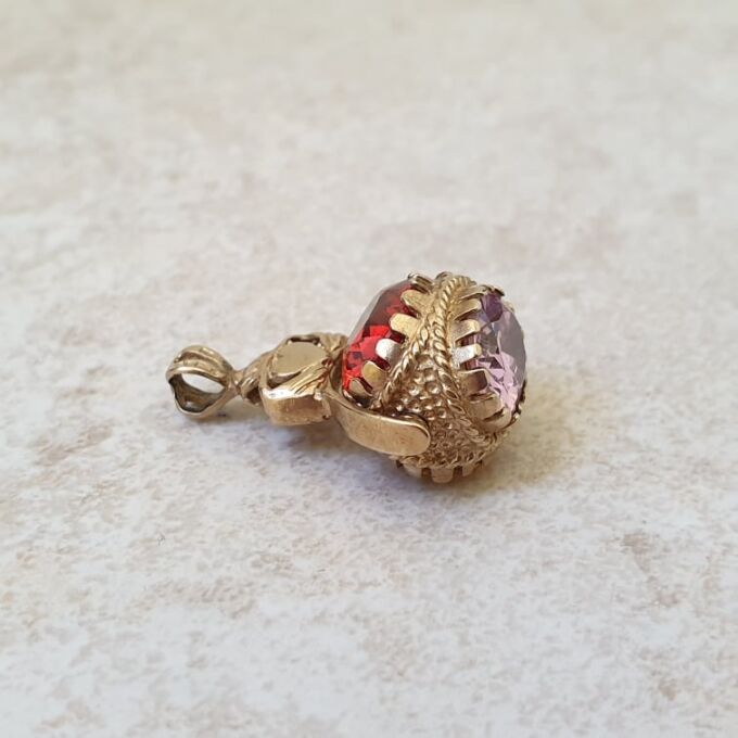 Claddagh Spinning Fob in 9ct Gold