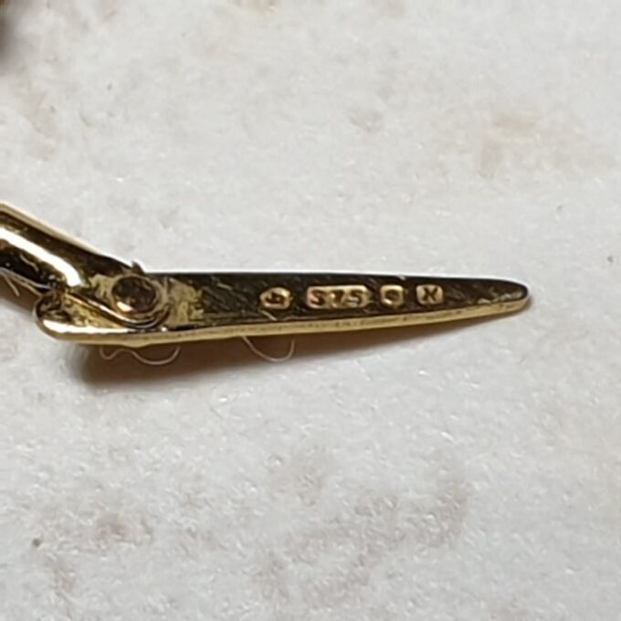 Pearl and Coral Drop Earrings in 9ct Gold