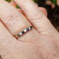 Sapphire & Diamond Stacking Ring in 9ct Gold