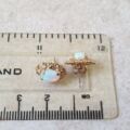 Ornate Opal Stud Earrings in 9ct Gold