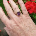 Amethyst Solitaire Ring in 9ct Gold
