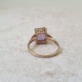 Amethyst Solitaire Ring in 9ct Gold