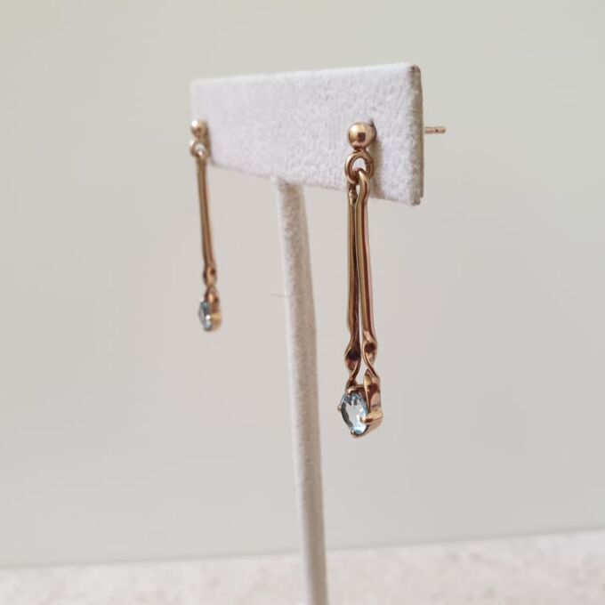 Topaz Drop Earrings in 9ct Gold