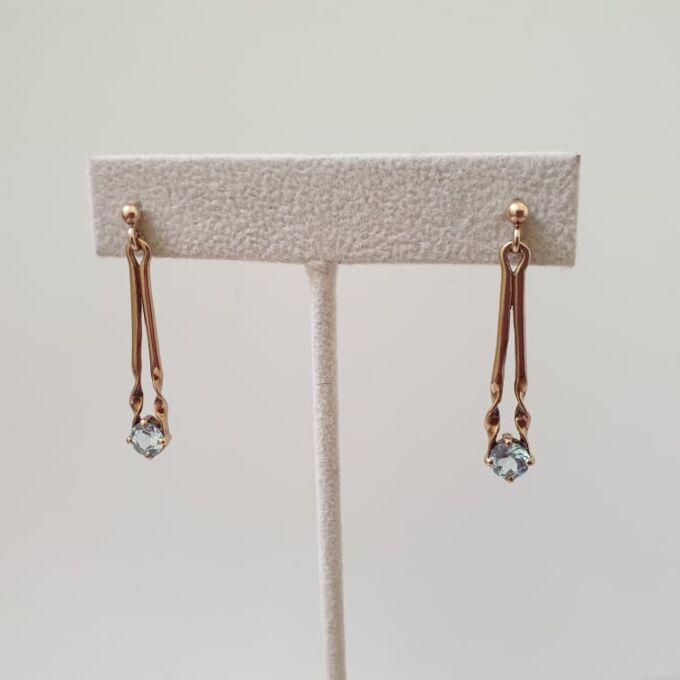 Topaz Drop Earrings in 9ct Gold