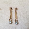 Topaz Drop Earrings in 9ct Gold