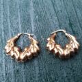 Italian Ornate Earrings in 9ct Gold
