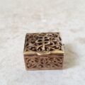 Ornate Pill Box in 9ct Gold