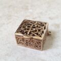 Ornate Pill Box in 9ct Gold