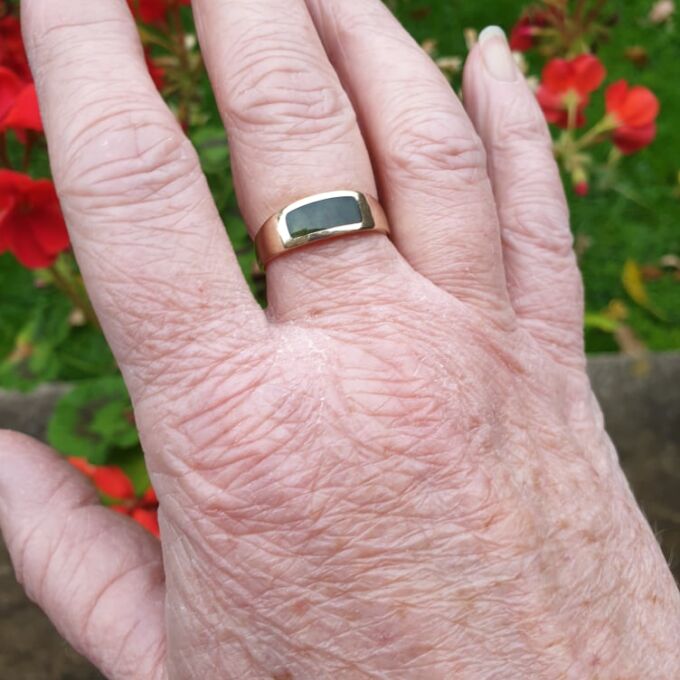 Bloodstone Signet Ring in 9ct Gold
