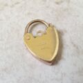 Reserved- Floral Patterned Padlock in 9ct Gold