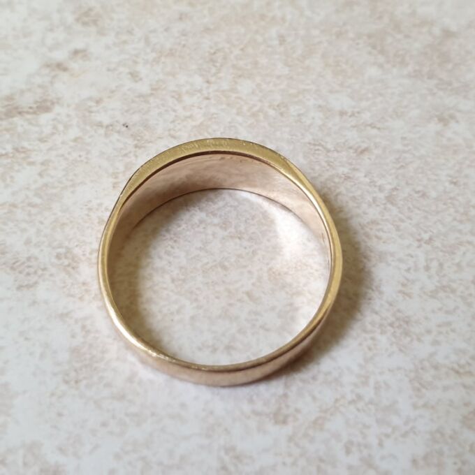 Bloodstone Signet Ring in 9ct Gold