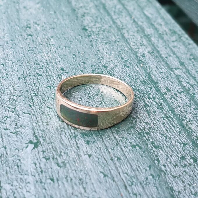 Bloodstone Signet Ring in 9ct Gold