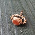 Three Stone Spinner Fob Pendant in 9ct Rose Gold