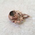 Three Stone Spinner Fob Pendant in 9ct Rose Gold