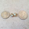 Ornate Opal Stud Earrings in 9ct Gold