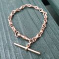 Fancy Bracelet with T Bar in 9ct Rose Gold