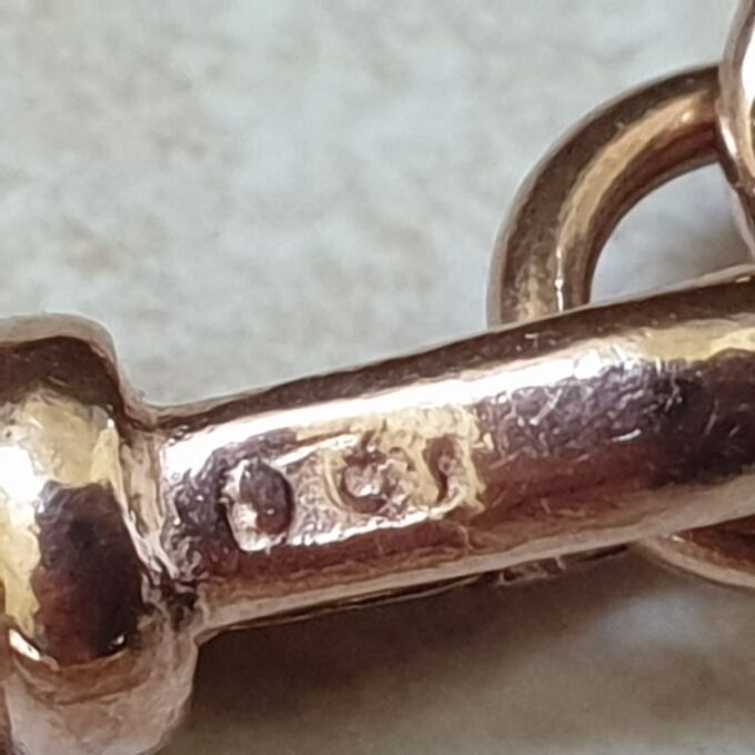 Fancy Bracelet with T Bar in 9ct Rose Gold