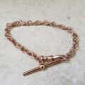 Fancy Bracelet with T Bar in 9ct Rose Gold