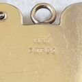 Geometric Patterned Heart Padlock in 9ct Gold