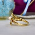 Unusual Flower Design Ring in 14ct Gold