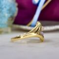 Unusual Flower Design Ring in 14ct Gold