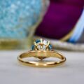 Synthetic Spinel Solitaire Ring in 9ct Gold