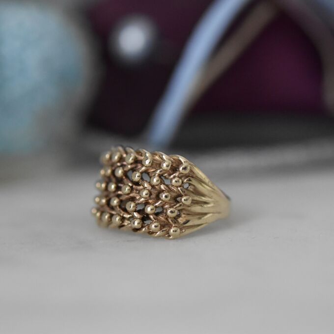 5 Row Keeper Ring in 9ct Gold