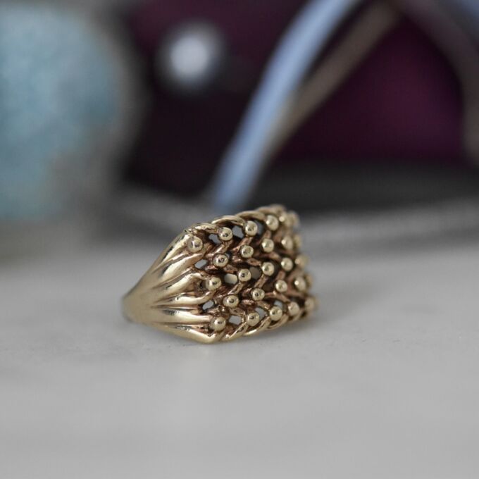 5 Row Keeper Ring in 9ct Gold