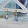 Briolette Synthetic Spinel Earrings in 14ct Gold