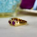 Amethyst & Diamond Ring in 9ct Gold