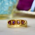 Amethyst & Diamond Ring in 9ct Gold