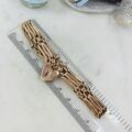 Heavy Four Bar Padlock Bracelet in 9ct Rose Gold