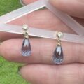 Briolette Synthetic Spinel Earrings in 14ct Gold